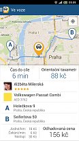 Profil řidiče Liftago Taxi (mobilní) Profil řidiče