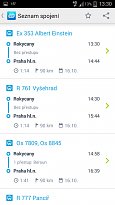 Vyhledání spojení Můj vlak (mobilní) Vyhledání spojení