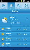 Předpověď In-počasí (mobilní) Předpověď