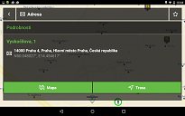 Zadání adresy GPS NACESTY (mobilní) Zadání adresy