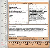 Nastavení A Ruler for Windows Nastavení