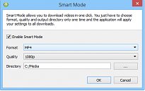 Volba výsledného formátu 4K Video Downloader Volba výsledného formátu