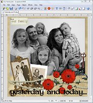 Připravená šablona Scrapbook MAX! Připravená šablona