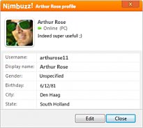 Profil Nimbuzz Profil