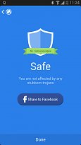 Zařízení čisté Stubborn Trojan Killer (mobilní) Zařízení čisté