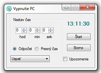 Automatické vypnutie PC