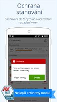 Ochrana při stahování CM Browser (mobilní) Ochrana při stahování