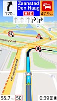 Zobrazení rychlostí ROUTE 66 Navigate (mobilní) Zobrazení rychlostí