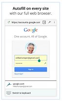 Automatické vyplňování Dashlane (mobilní) Automatické vyplňování