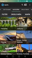Kategorie vypadni.sk (mobilní) Kategorie