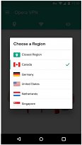 Konkrétní volba Opera Free VPN (mobilní) Konkrétní volba