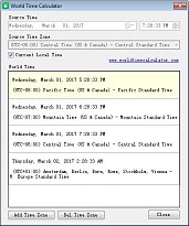 World Time Calculator