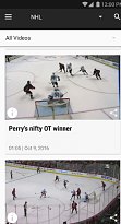 Videa NHL (mobilní) Videa