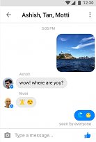 Posílání správy Messenger Lite (mobilní) Posílání správy