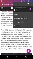 Počet blokací Firefox Focus (mobilní) Počet blokací