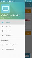 Menu aplikace Menu aplikace