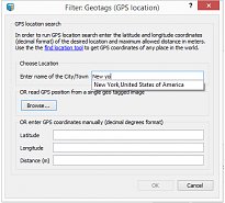 GPS lokace ImageRanger GPS lokace
