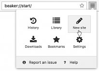 Možnosti Beaker Browser Možnosti