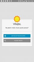 Volba počasí Weather Underground (mobilní) Volba počasí