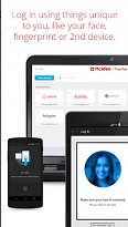 Snímání tváře a prsta True Key (mobilní) Snímání tváře a prsta