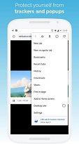 Blokování sledování Kiwi Browser (mobilní) Blokování sledování