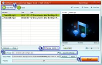 Přidání položek Free Audio Converter Přidání položek