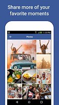 Sdílení obsahu Facebook Lite (mobilní) Sdílení obsahu