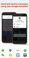 Chatování počas jízdy Android Auto (mobilní) Chatování počas jízdy