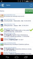 Zprávy EduPage (mobilní) Zprávy