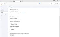 Nastavení Baidu Browser Nastavení