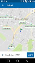 Mapa Jízdní řády IDOS (mobilní) Mapa